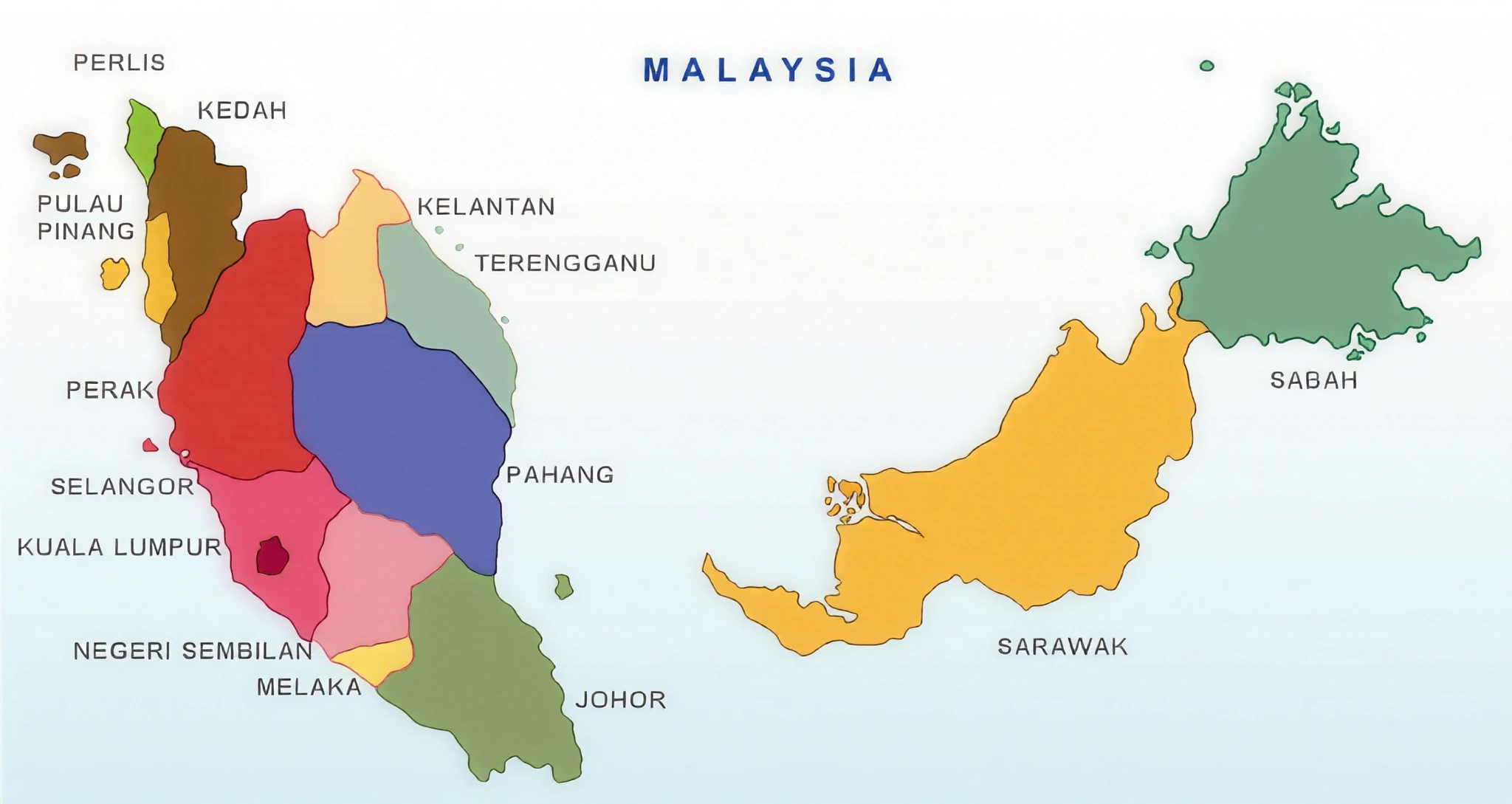 Interactive Map of Malaysia